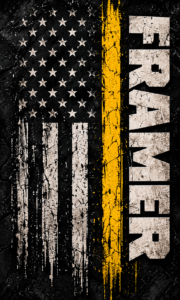 Distressed Framer Flag Poster