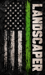 Grunge Flag and Landscaper Stripe