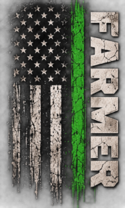 Grungy Farmer Flag Poster
